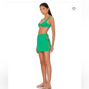 Delilah Terry Skirt Set in Kelly Green | superdown - Size M